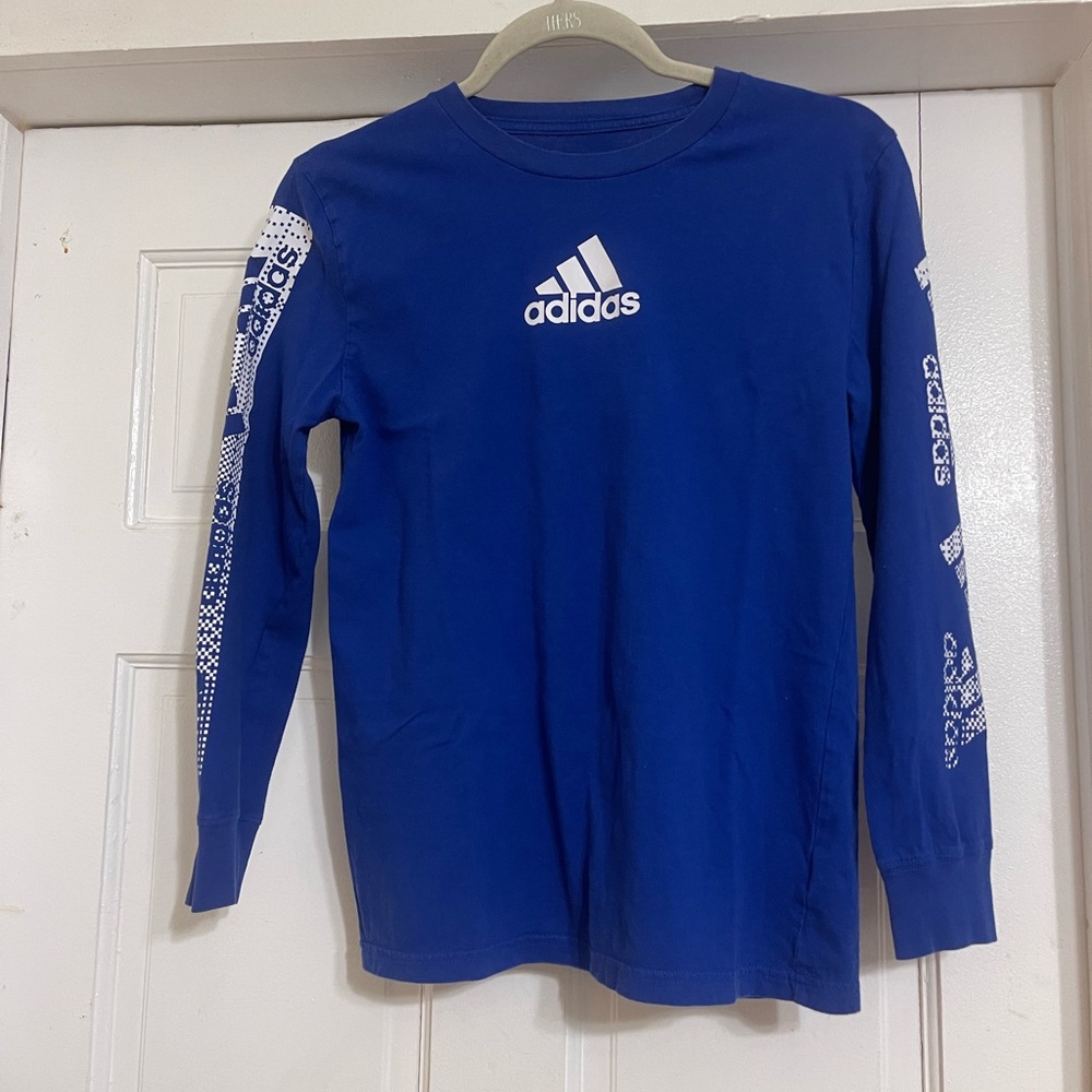 Adidas Kids Blue Long Sleeve Shirt